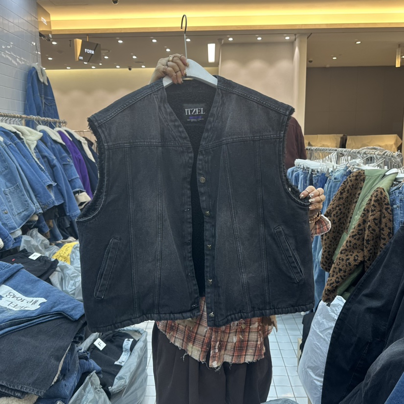 ITZEL韓國代購㊣女裝新款熱賣職業推薦時尚25秋冬休閑真品馬甲ITZEL馬甲圖色2