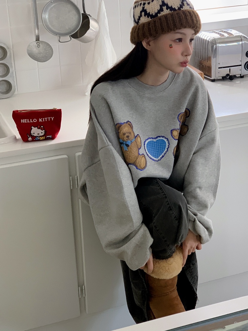 JKICHI韓國代購㊣女裝新款休閑職業推薦熱賣人氣真品時尚衛衣JKICHI衛衣