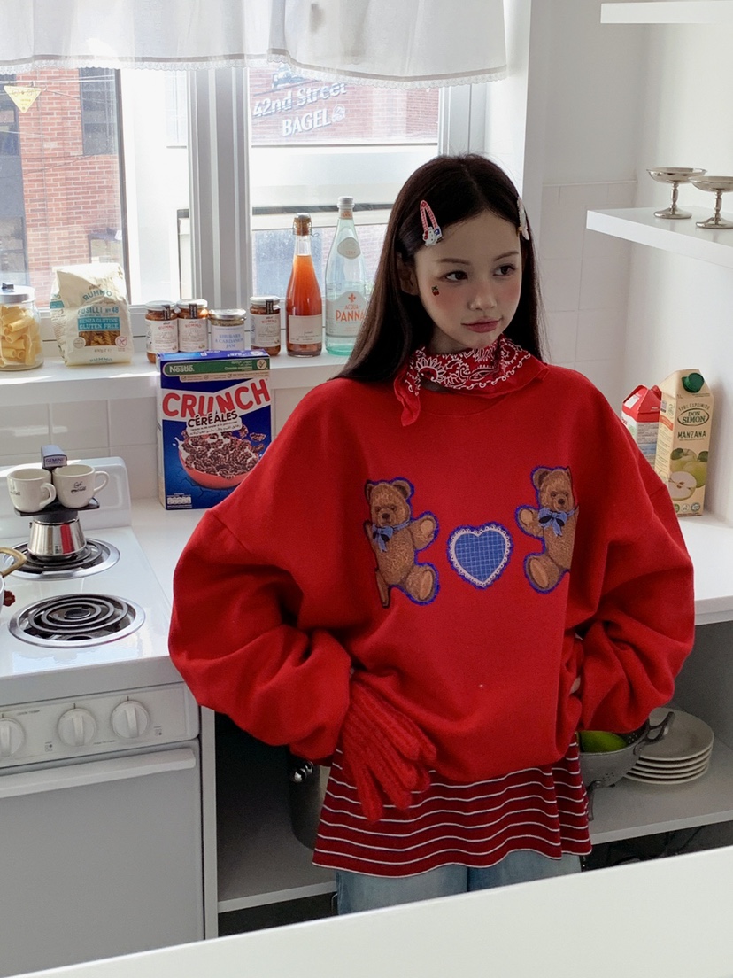 JKICHI韓國代購㊣女裝新款休閑職業推薦熱賣人氣真品時尚衛衣JKICHI衛衣圖色1