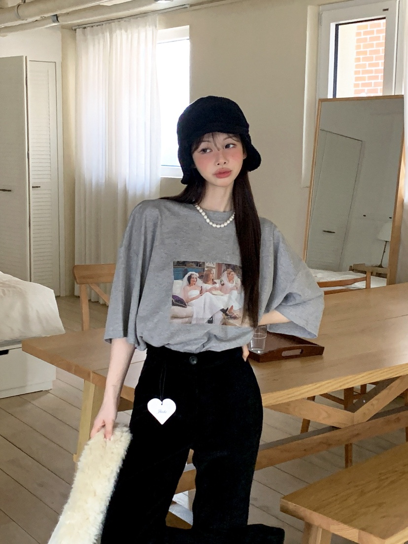 JKICHI東大門㊣代購女裝新款熱賣25秋冬真品休閑時尚職業T恤JKICHIT恤圖色2