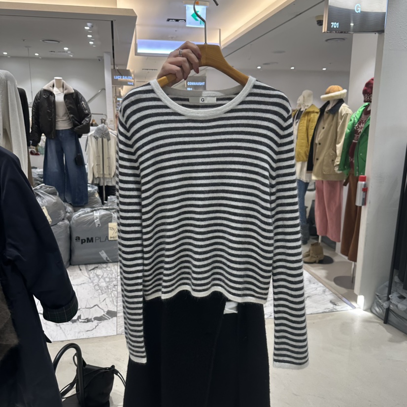 TREND SELLER/G韓國直郵㊣女裝新款25秋冬推薦針織衫浣熊G/TREND SELLER針織衫圖色1墨色