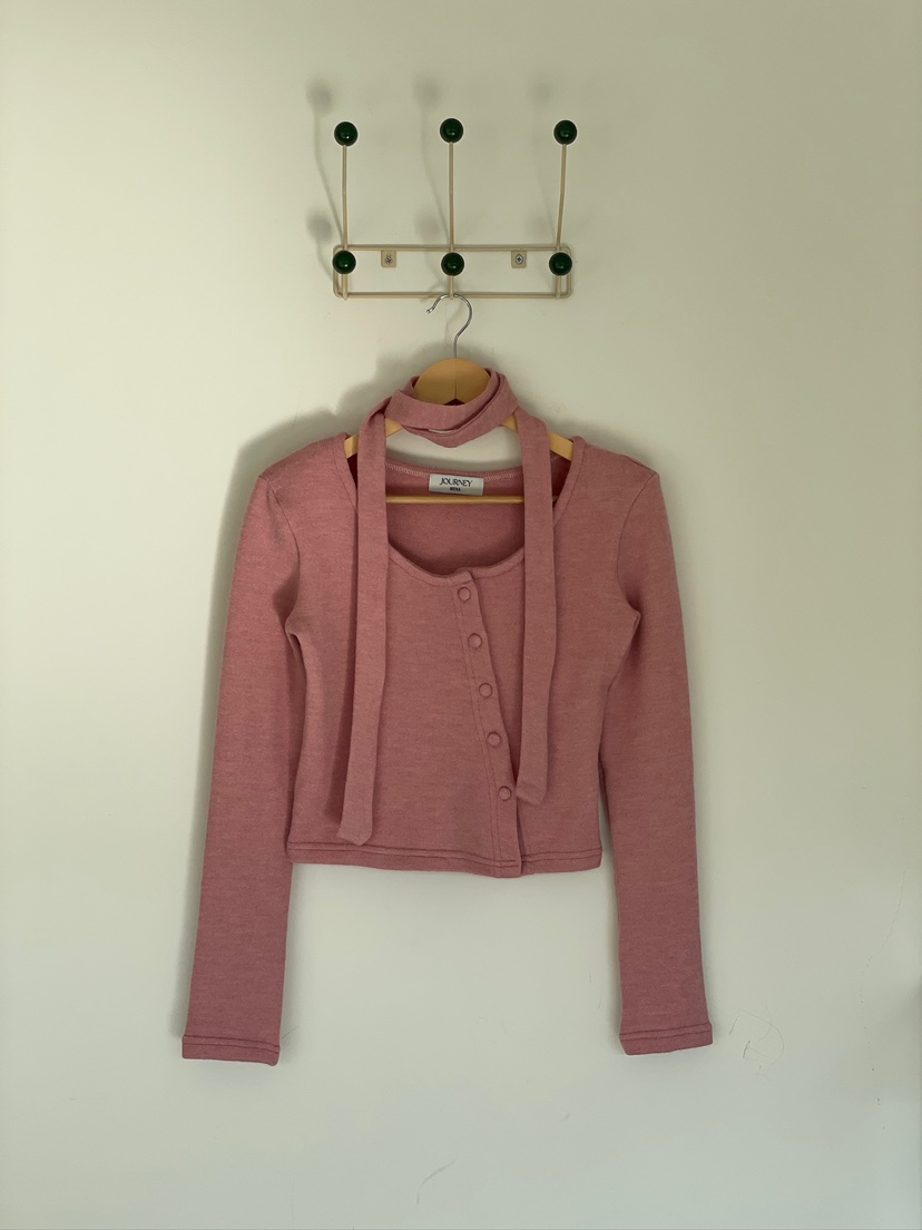 JOURNEY韓國代購㊣女士新品休閑職業推薦人氣時尚長袖T恤紐扣JOURNEY長袖T恤圖色1