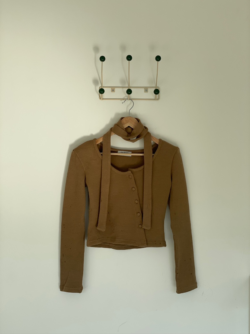 JOURNEY韓國代購㊣女士新品休閑職業推薦人氣時尚長袖T恤紐扣JOURNEY長袖T恤圖色2