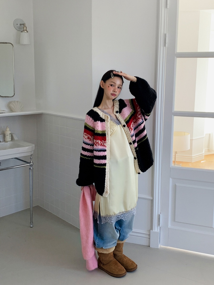 JKICHI韓國代購㊣女裝新品推薦熱賣真品職業25秋冬休閑毛衣JKICHI毛衣