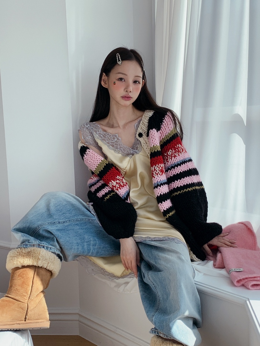 JKICHI韓國代購㊣女裝新品推薦熱賣真品職業25秋冬休閑毛衣JKICHI毛衣