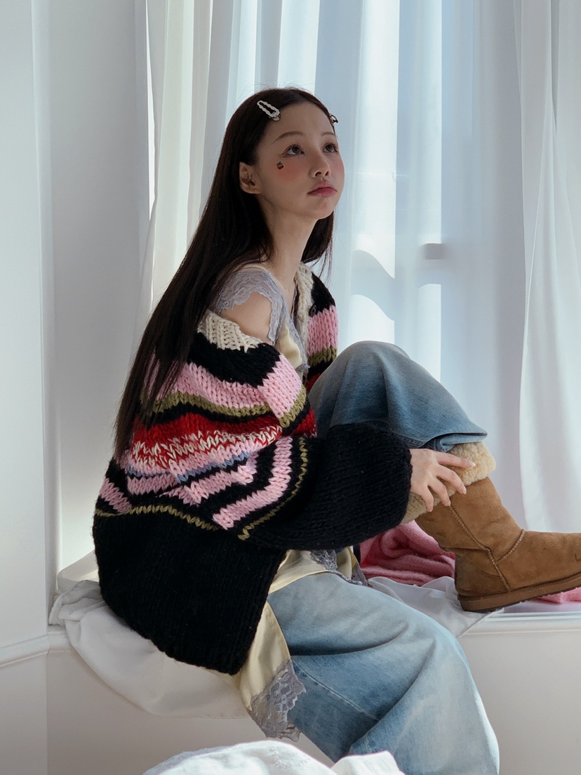 JKICHI韓國代購㊣女裝新品推薦熱賣真品職業25秋冬休閑毛衣JKICHI毛衣