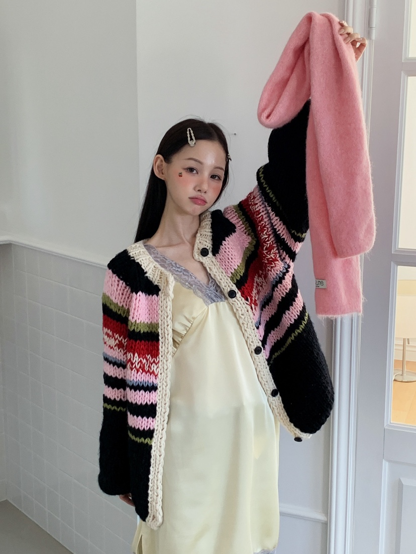 JKICHI韓國代購㊣女裝新品推薦熱賣真品職業25秋冬休閑毛衣JKICHI毛衣圖色2