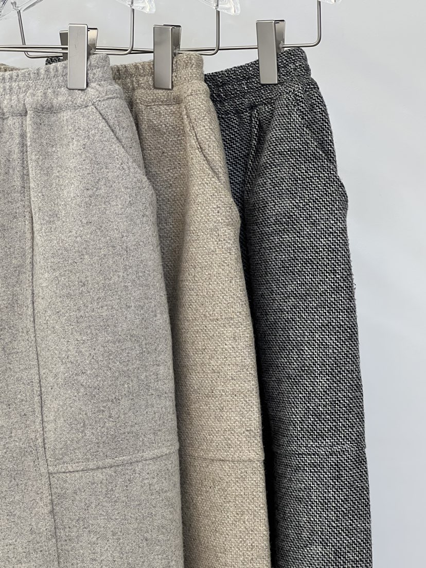 POUCH韓國直郵㊣女士新品人氣熱賣25秋冬休閑職業休閑褲羊毛POUCH休閑褲