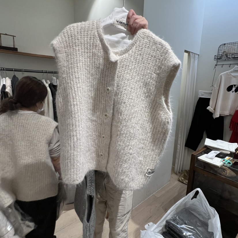 LE JARDINET東大門㊣代購女士新款休閑時尚推薦25秋冬馬甲紐扣LE JARDINET馬甲圖色2