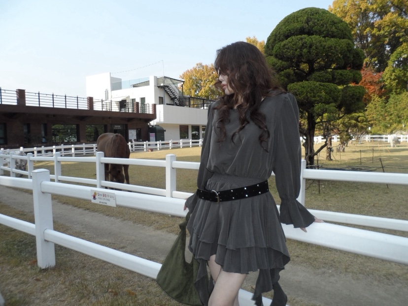 JOURNEY韓國代購㊣女士新款推薦職業休閑時尚連衣裙不含腰帶JOURNEY連衣裙圖色2