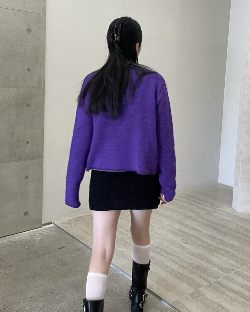 ALLVIBE韓國直郵㊣女裝新款熱賣25秋冬推薦職業休閑時尚針織衫ALLVIBE針織衫