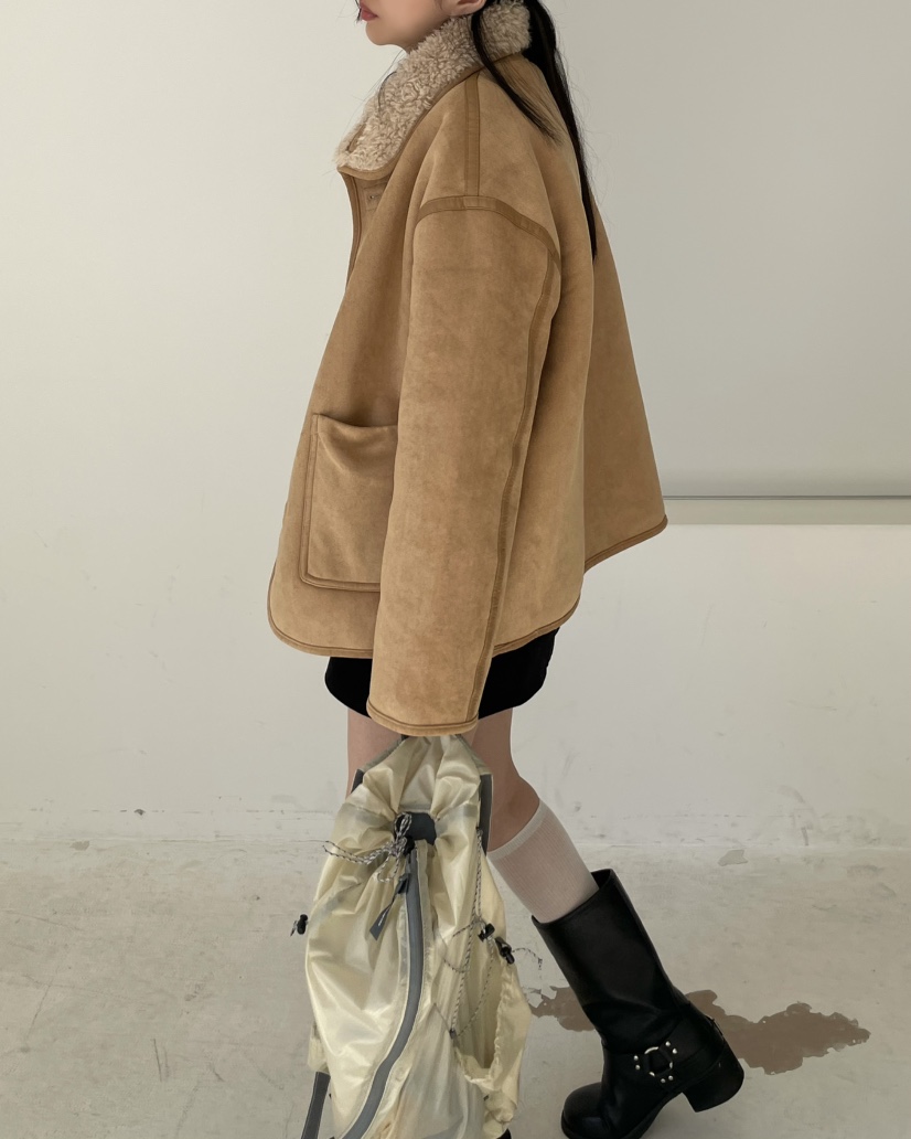 ALLVIBE韓國代購㊣女裝新款熱賣職業人氣休閑推薦夾克兩面穿ALLVIBE夾克