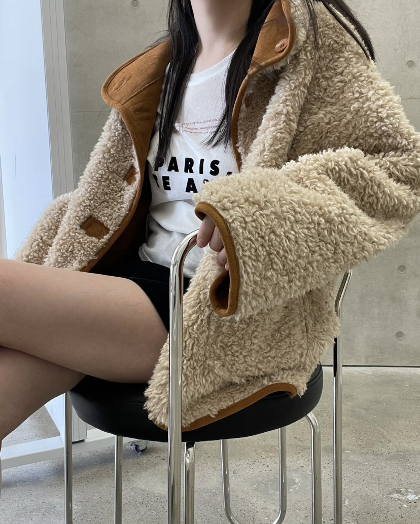 ALLVIBE韓國代購㊣女裝新款熱賣職業人氣休閑推薦夾克兩面穿ALLVIBE夾克