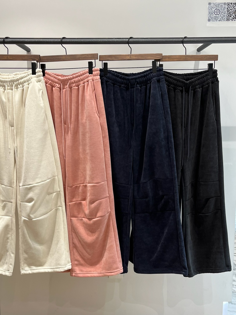 LOVE PULL韓國直郵㊣女裝新品推薦時尚25秋冬熱賣休閑褲貂皮LOVE PULL休閑褲