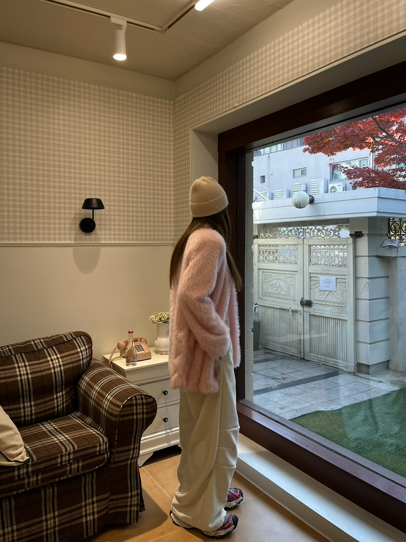 LOVE PULL韓國直郵㊣女裝新品推薦時尚25秋冬熱賣休閑褲貂皮LOVE PULL休閑褲