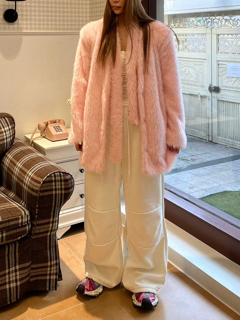 LOVE PULL韓國直郵㊣女裝新品推薦時尚25秋冬熱賣休閑褲貂皮LOVE PULL休閑褲