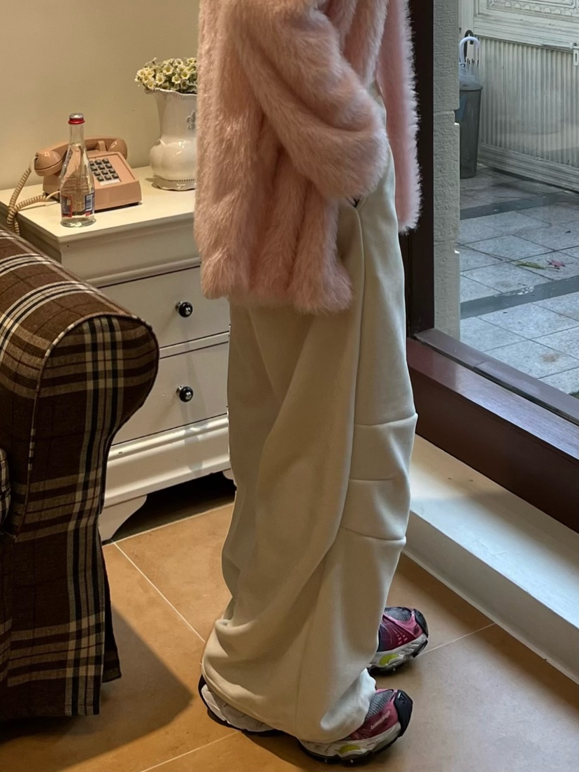 LOVE PULL韓國直郵㊣女裝新品推薦時尚25秋冬熱賣休閑褲貂皮LOVE PULL休閑褲