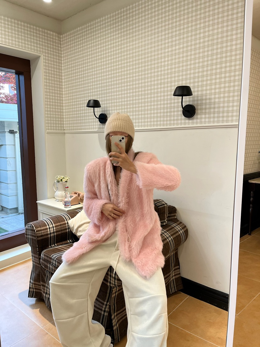 LOVE PULL韓國直郵㊣女裝新品推薦時尚25秋冬熱賣休閑褲貂皮LOVE PULL休閑褲