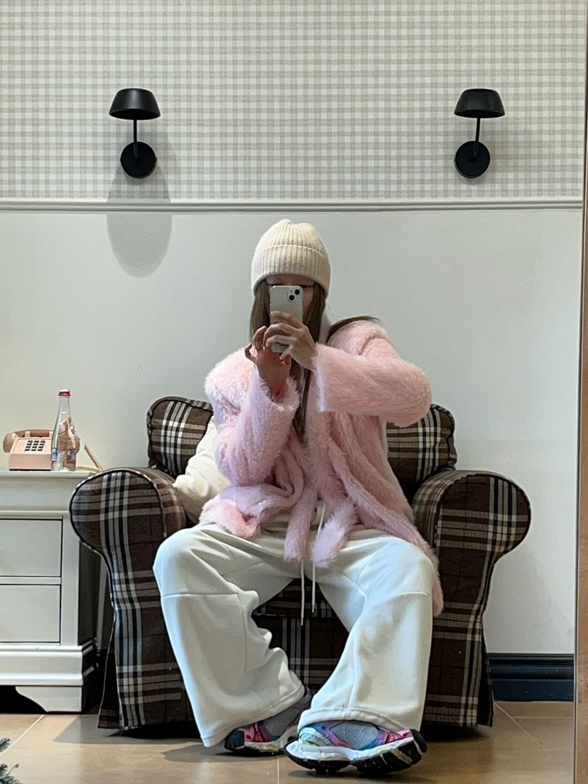 LOVE PULL韓國直郵㊣女裝新品推薦時尚25秋冬熱賣休閑褲貂皮LOVE PULL休閑褲