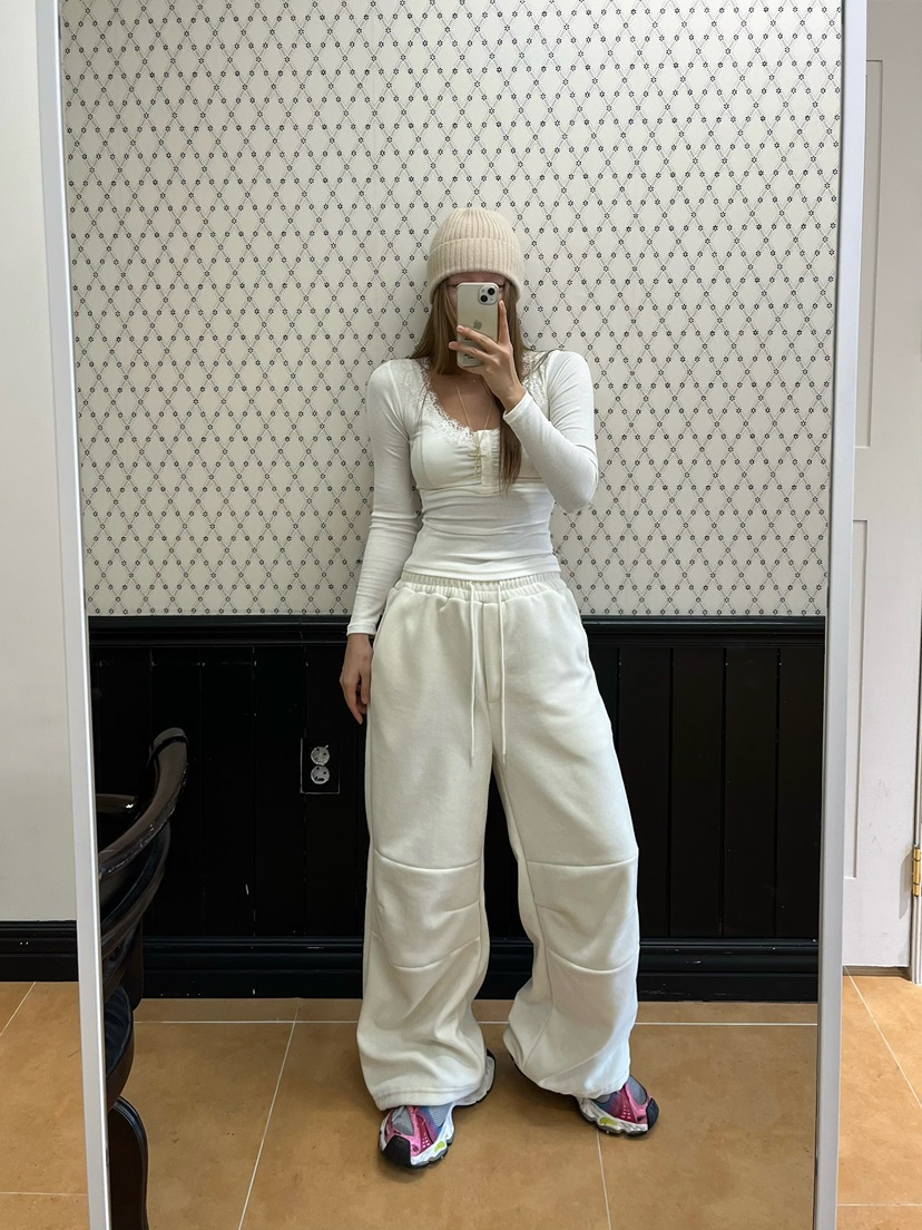 LOVE PULL韓國直郵㊣女裝新品推薦時尚25秋冬熱賣休閑褲貂皮LOVE PULL休閑褲