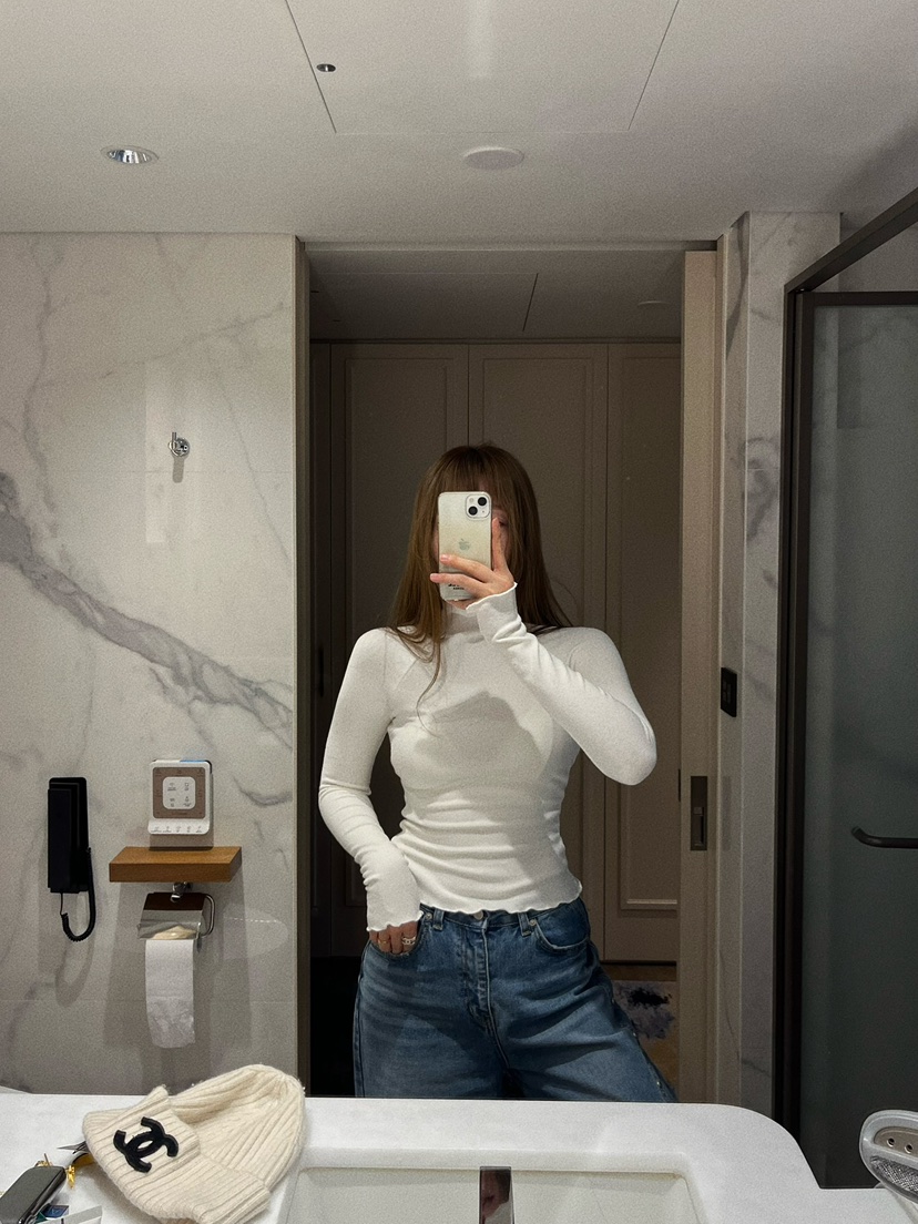 LOVE PULL東大門㊣實拍女士新款25秋冬人氣職業休閑長袖T恤LOVE PULL長袖T恤