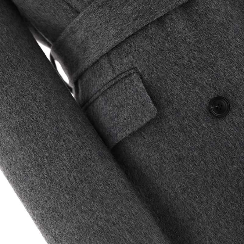 HER東大門㊣代購女裝新品休閑時尚職業25秋冬中長款大衣含腰帶HANNA21中長款大衣