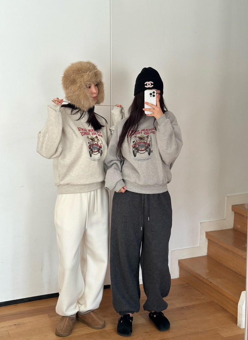 LE VASE東大門㊣直郵女裝新品休閑熱賣推薦人氣25秋冬衛衣加絨LE VASE衛衣