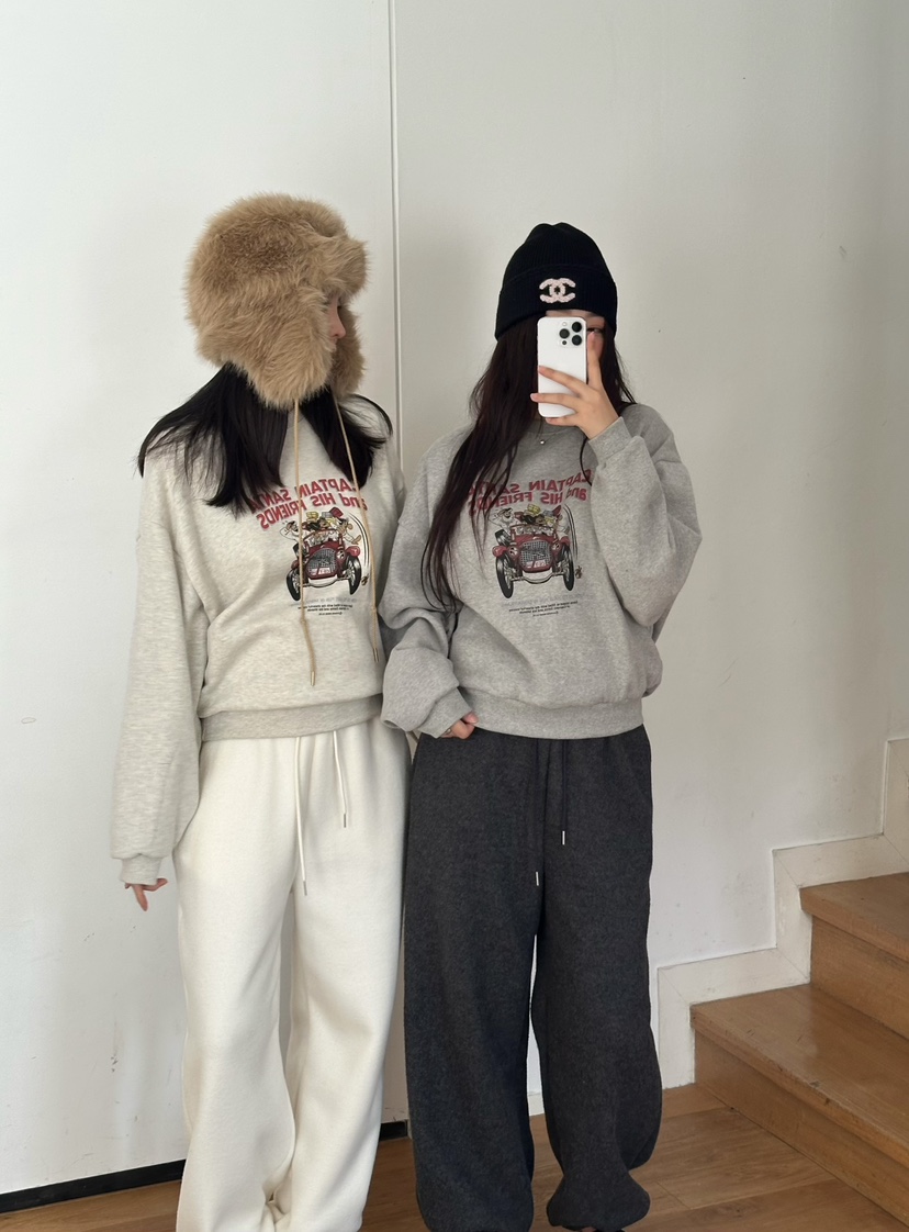 LE VASE東大門㊣直郵女裝新品休閑熱賣推薦人氣25秋冬衛衣加絨LE VASE衛衣