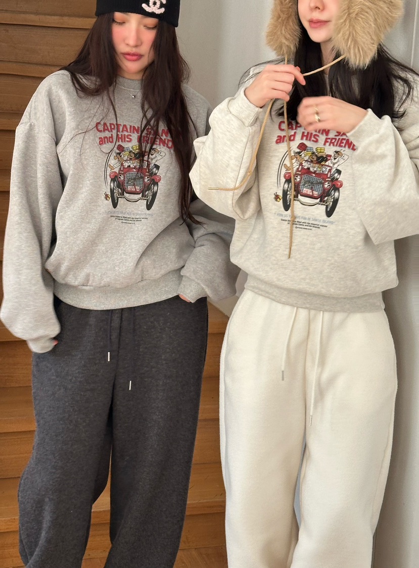 LE VASE東大門㊣直郵女裝新品休閑熱賣推薦人氣25秋冬衛衣加絨LE VASE衛衣