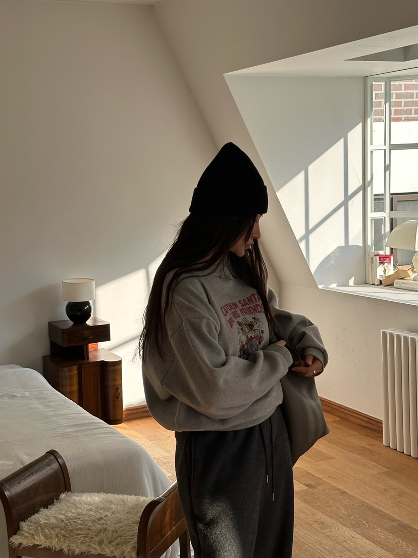 LE VASE東大門㊣直郵女裝新品休閑熱賣推薦人氣25秋冬衛衣加絨LE VASE衛衣