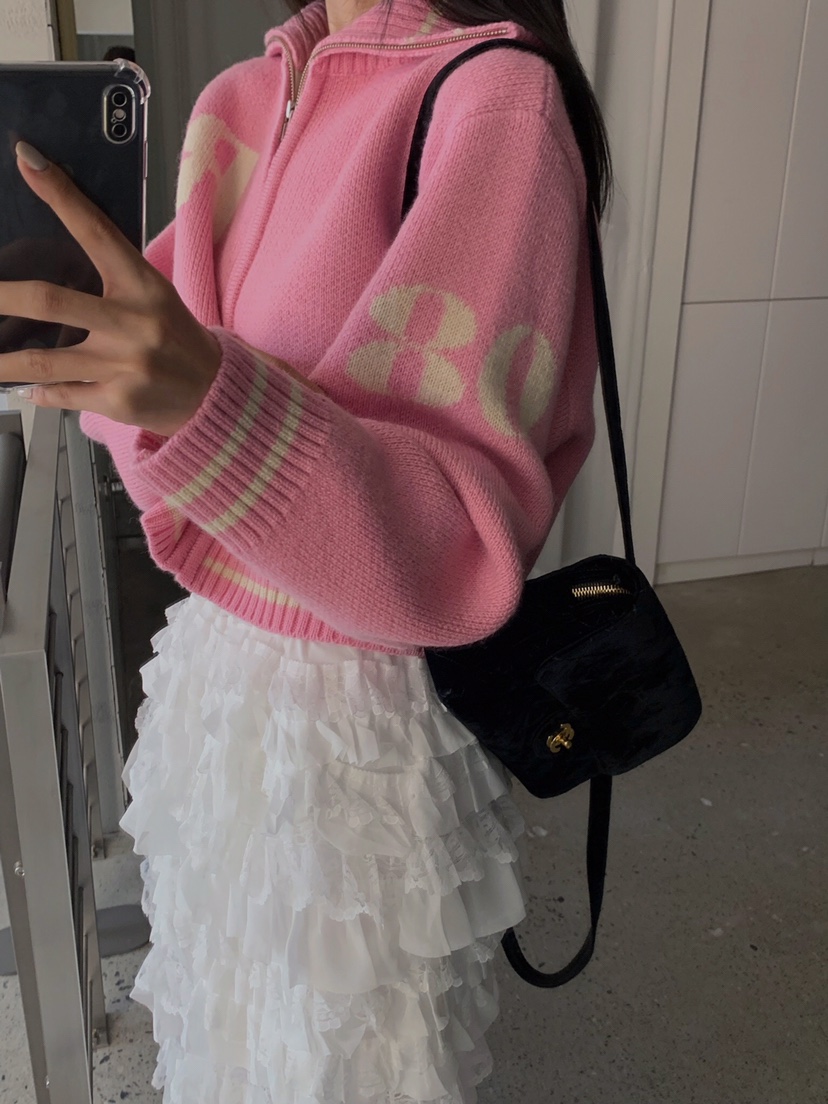 VERANDA東大門㊣直郵女裝新品25秋冬休閑人氣時尚職業夾克拉鏈VERANDA夾克