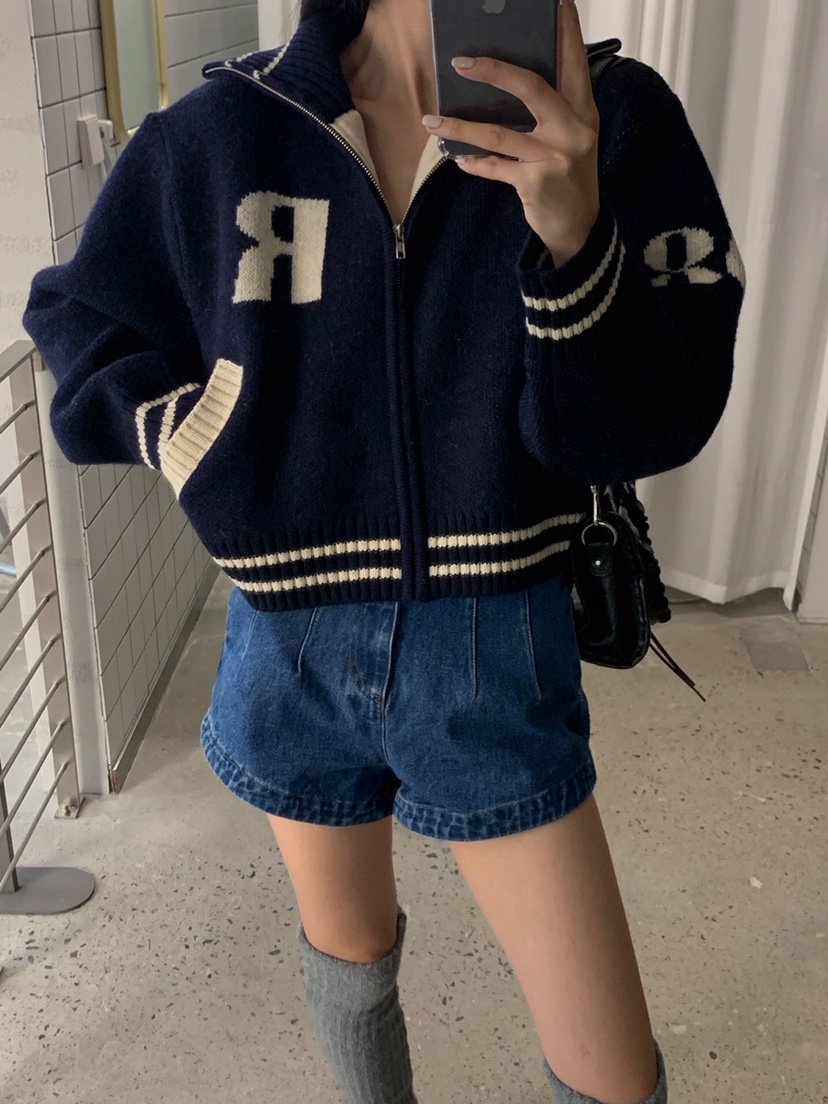 VERANDA東大門㊣直郵女裝新品25秋冬休閑人氣時尚職業夾克拉鏈VERANDA夾克