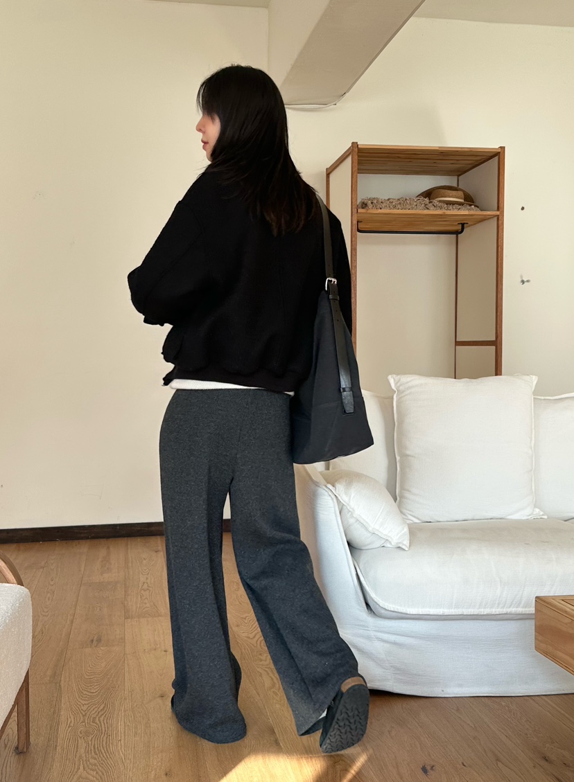 LE VASE東大門㊣代購女士新品熱賣推薦真品夾克雙口袋羊毛LE VASE夾克