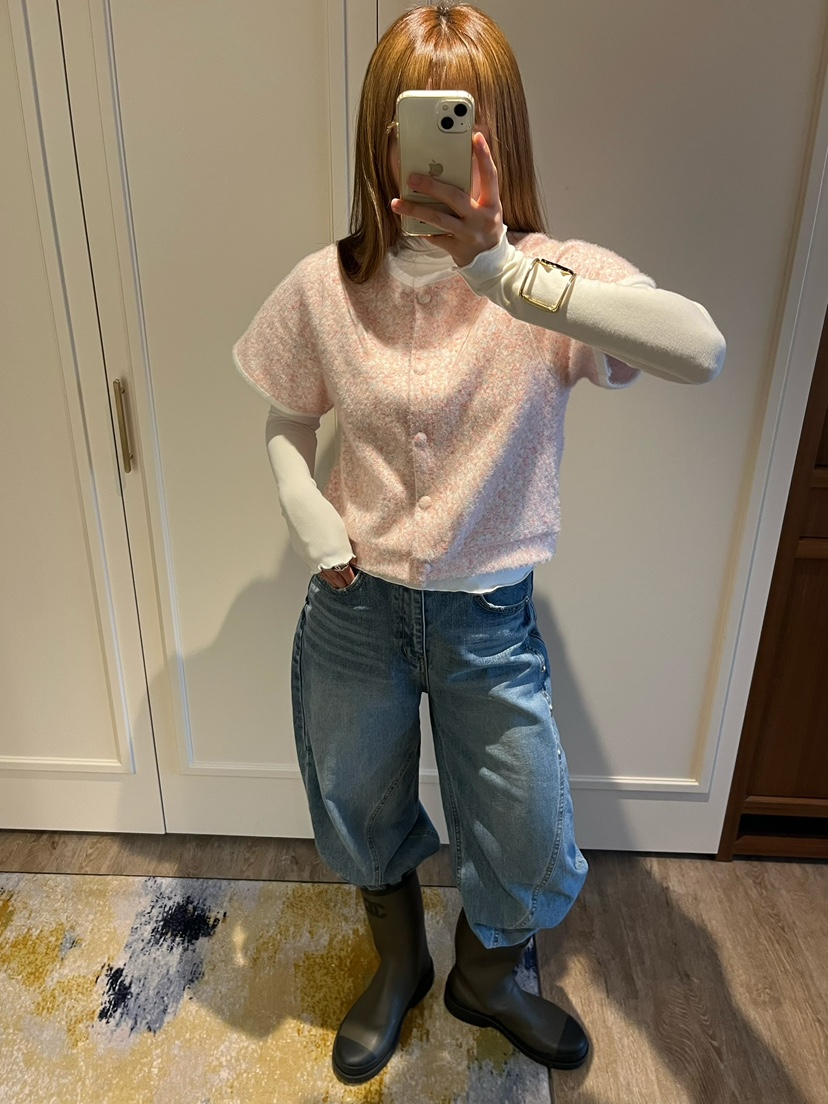 LOVE PULL韓國直郵㊣女裝新款熱賣休閑推薦真品針織衫開衫LOVE PULL針織衫