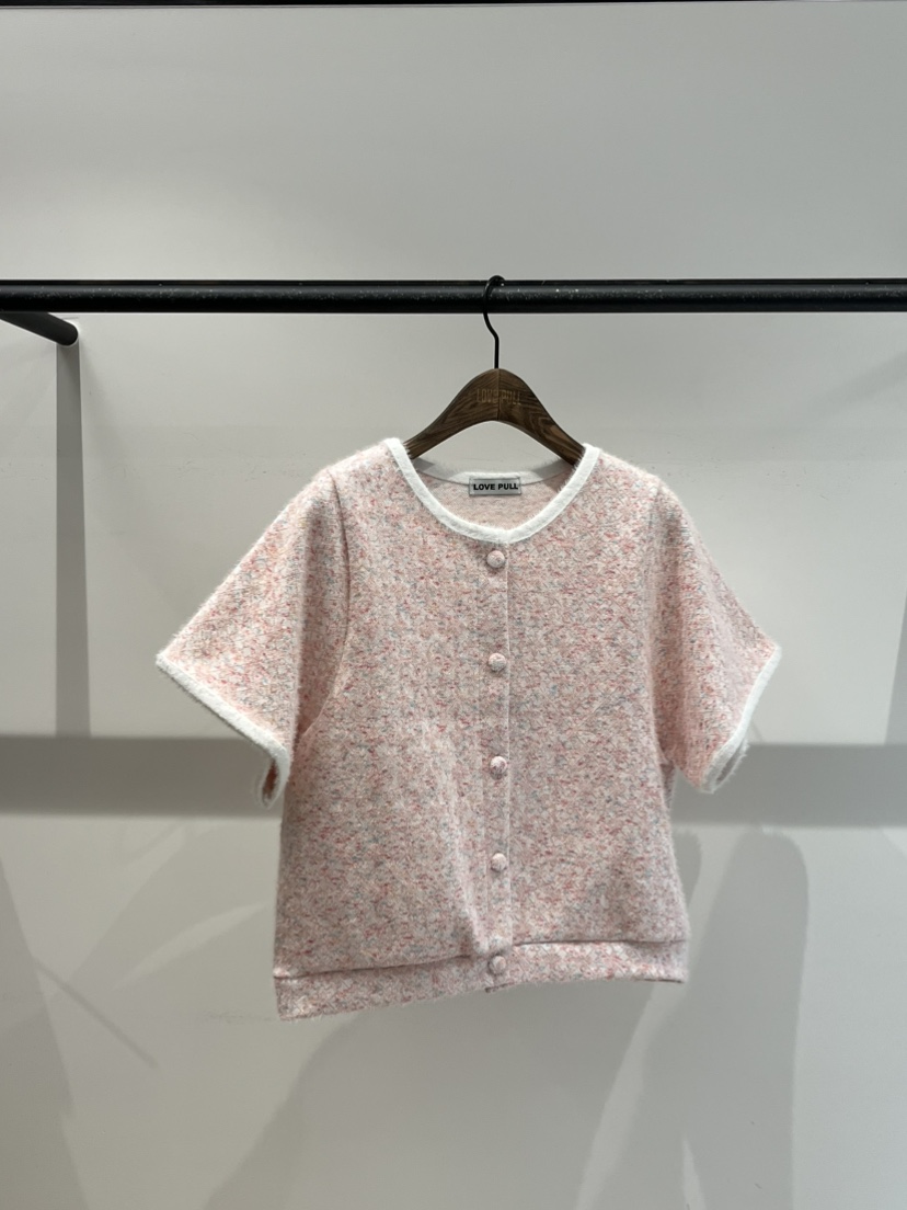 LOVE PULL韓國直郵㊣女裝新款熱賣休閑推薦真品針織衫開衫LOVE PULL針織衫圖色1