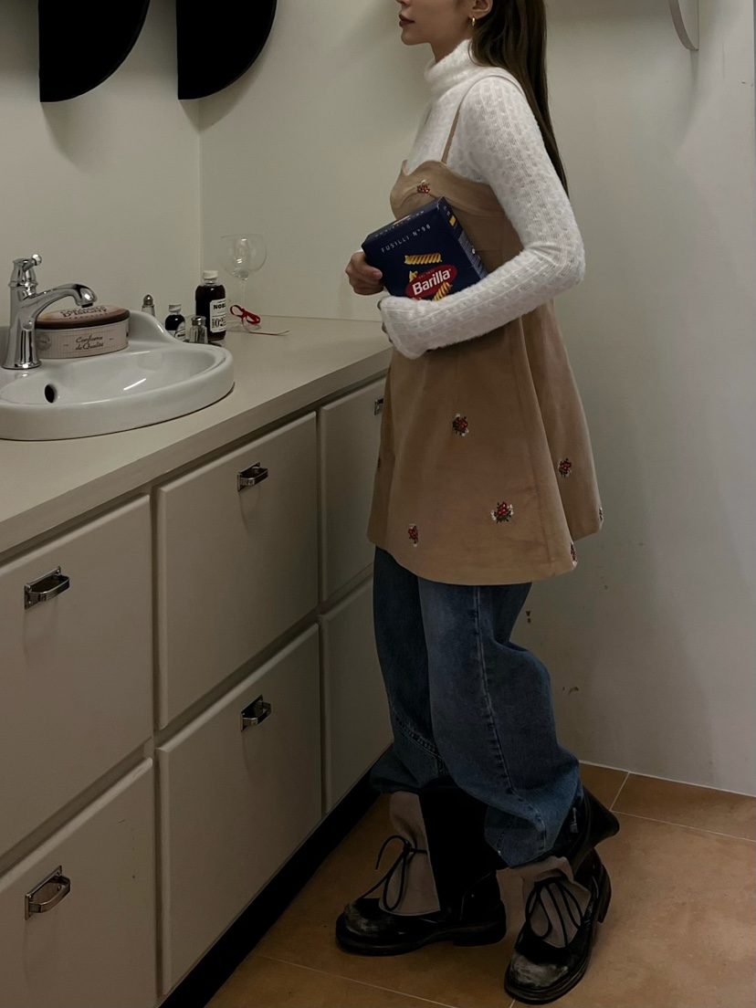 LOVE PULL韓國代購㊣女裝新品時尚人氣25秋冬休閑推薦連衣裙LOVE PULL連衣裙