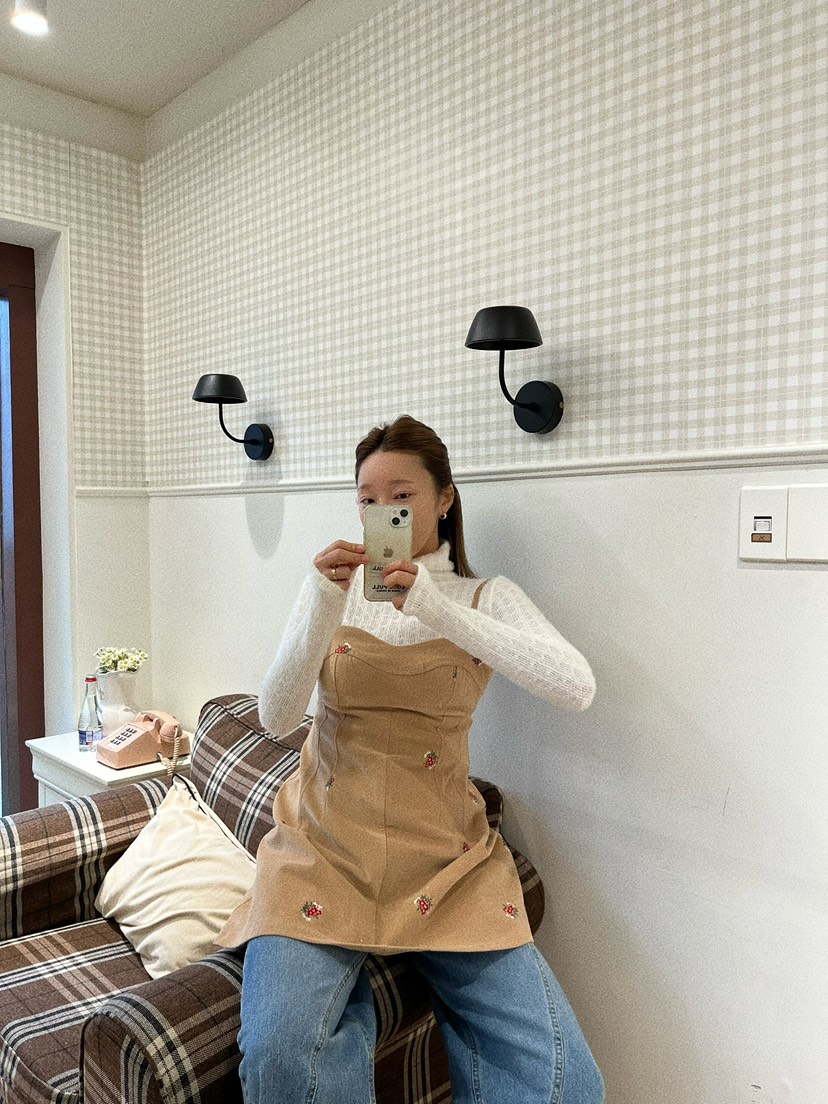 LOVE PULL韓國代購㊣女裝新品時尚人氣25秋冬休閑推薦連衣裙LOVE PULL連衣裙