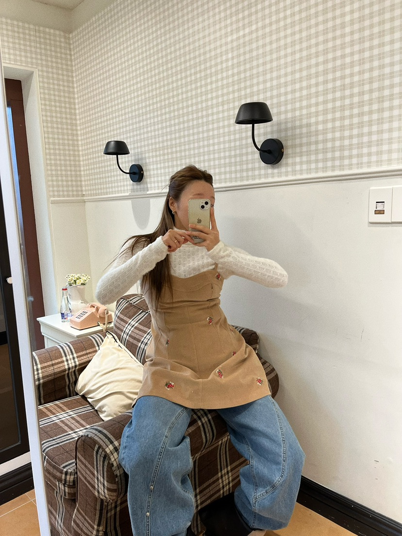 LOVE PULL韓國代購㊣女裝新品時尚人氣25秋冬休閑推薦連衣裙LOVE PULL連衣裙