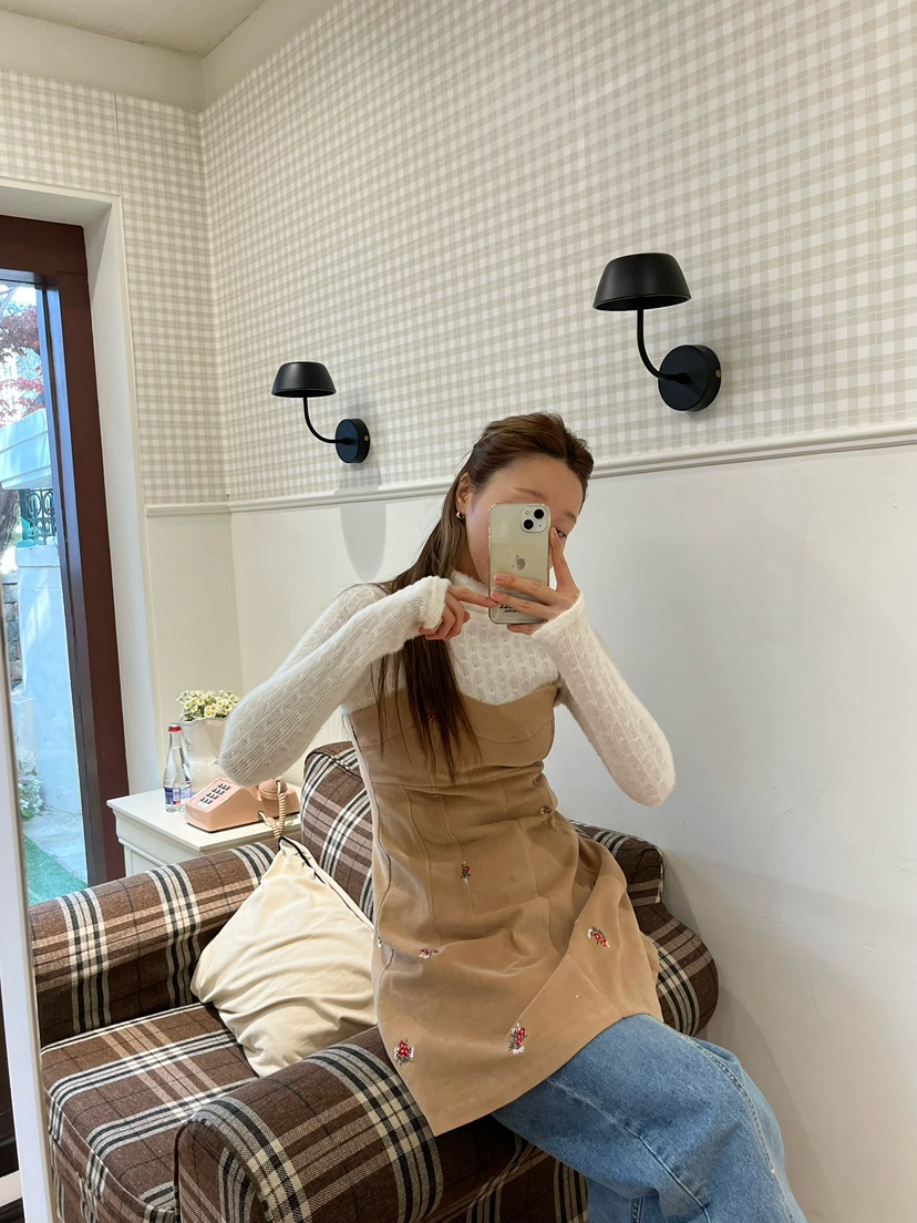 LOVE PULL韓國代購㊣女裝新品時尚人氣25秋冬休閑推薦連衣裙LOVE PULL連衣裙