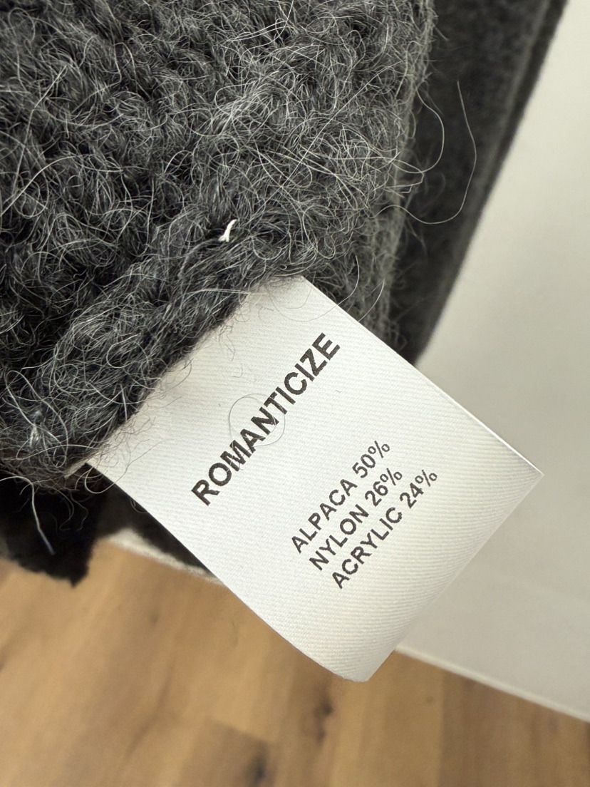 ROMANTICIZE東大門㊣實拍女士新品職業時尚針織衫羊駝毛開衫ROMANTICIZE針織衫