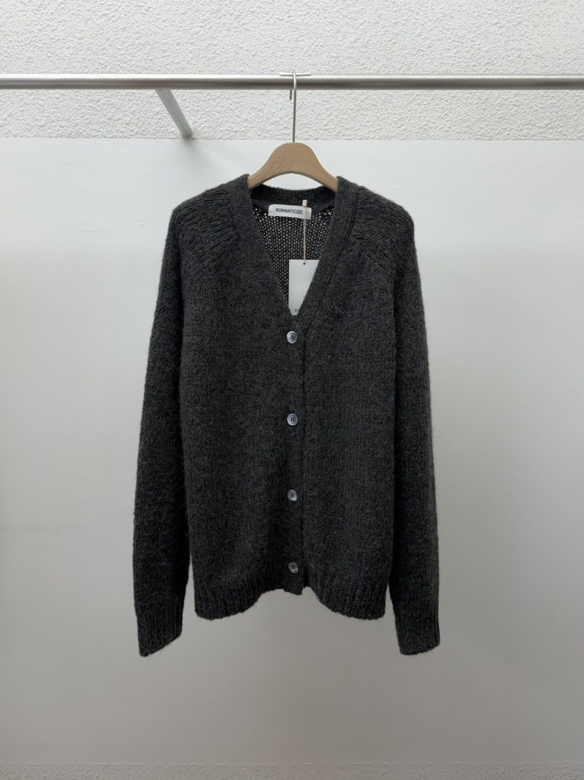 ROMANTICIZE東大門㊣實拍女士新品職業時尚針織衫羊駝毛開衫ROMANTICIZE針織衫圖色2