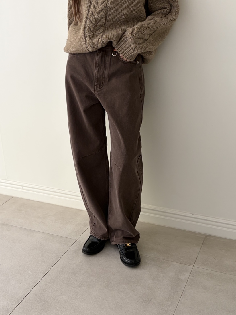 THE ABLE韓國代購㊣女士新款25秋冬推薦職業人氣休閑牛仔褲THE ABLE/TA牛仔褲