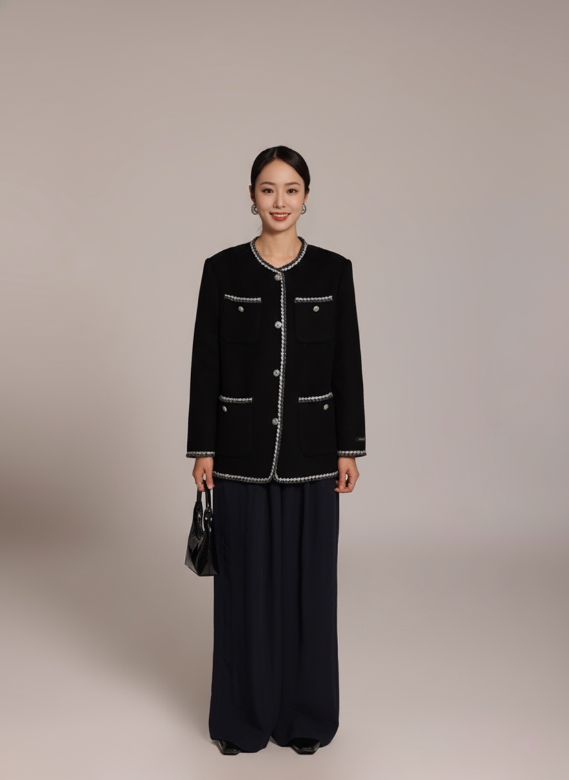 HER韓國直郵㊣女士新品職業休閑熱賣人氣真品時尚25秋冬夾克HANNA21夾克