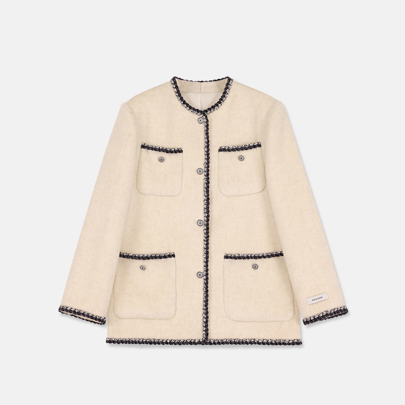 HER韓國直郵㊣女士新品職業休閑熱賣人氣真品時尚25秋冬夾克HANNA21夾克圖色1