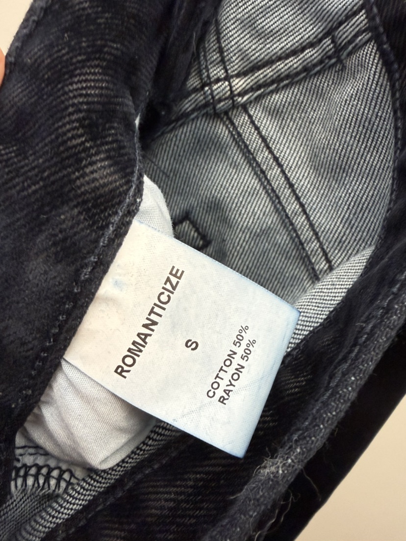 ROMANTICIZE韓國代購㊣女裝新品職業熱賣人氣真品牛仔褲天鵝絨ROMANTICIZE牛仔褲