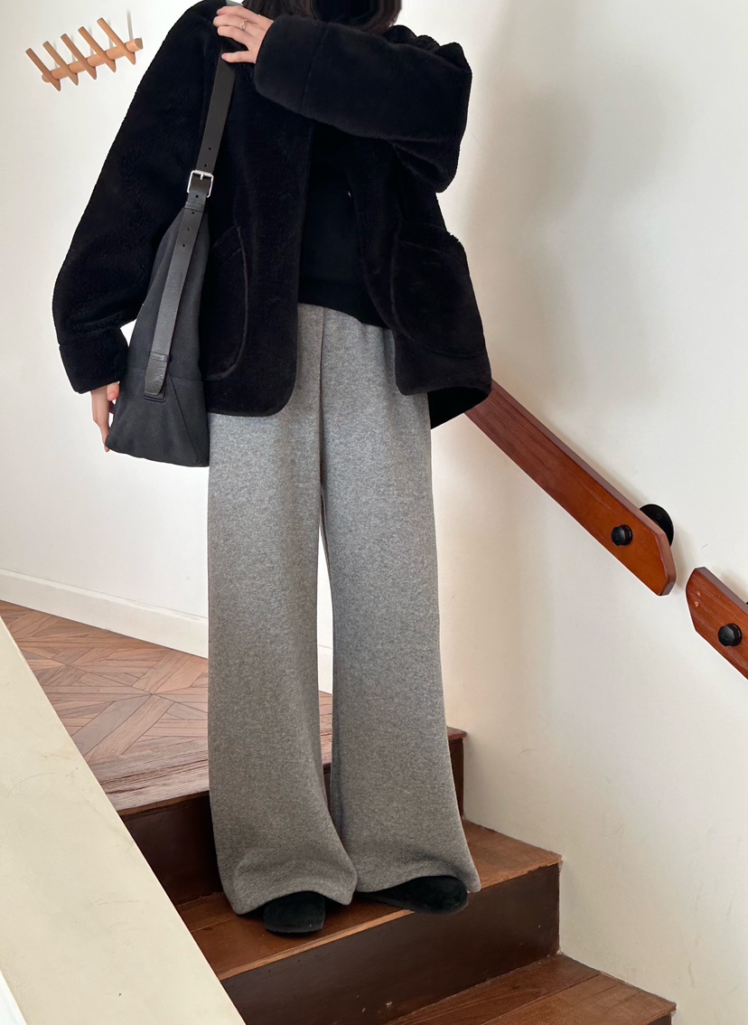 LE VASE東大門㊣實拍女裝新款休閑25秋冬時尚職業推薦休閑褲LE VASE休閑褲圖色1