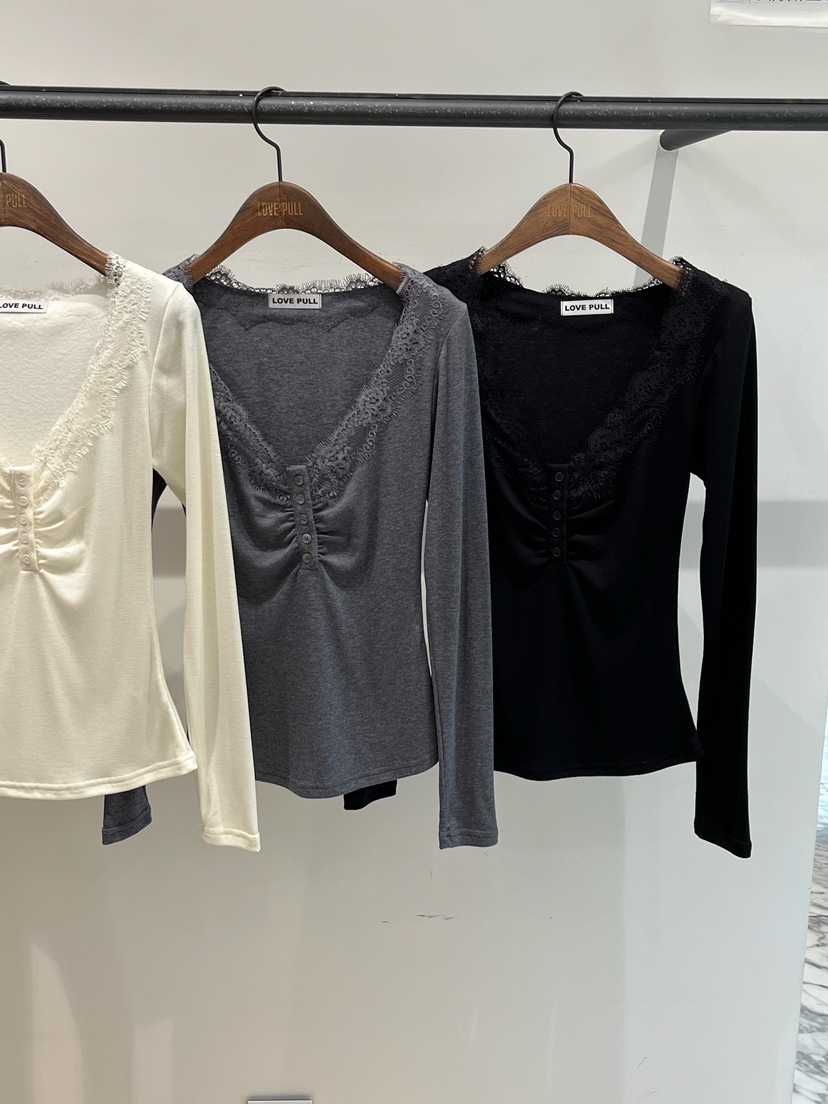 LOVE PULL東大門㊣實拍女士新品25秋冬推薦休閑人氣長袖T恤LOVE PULL長袖T恤