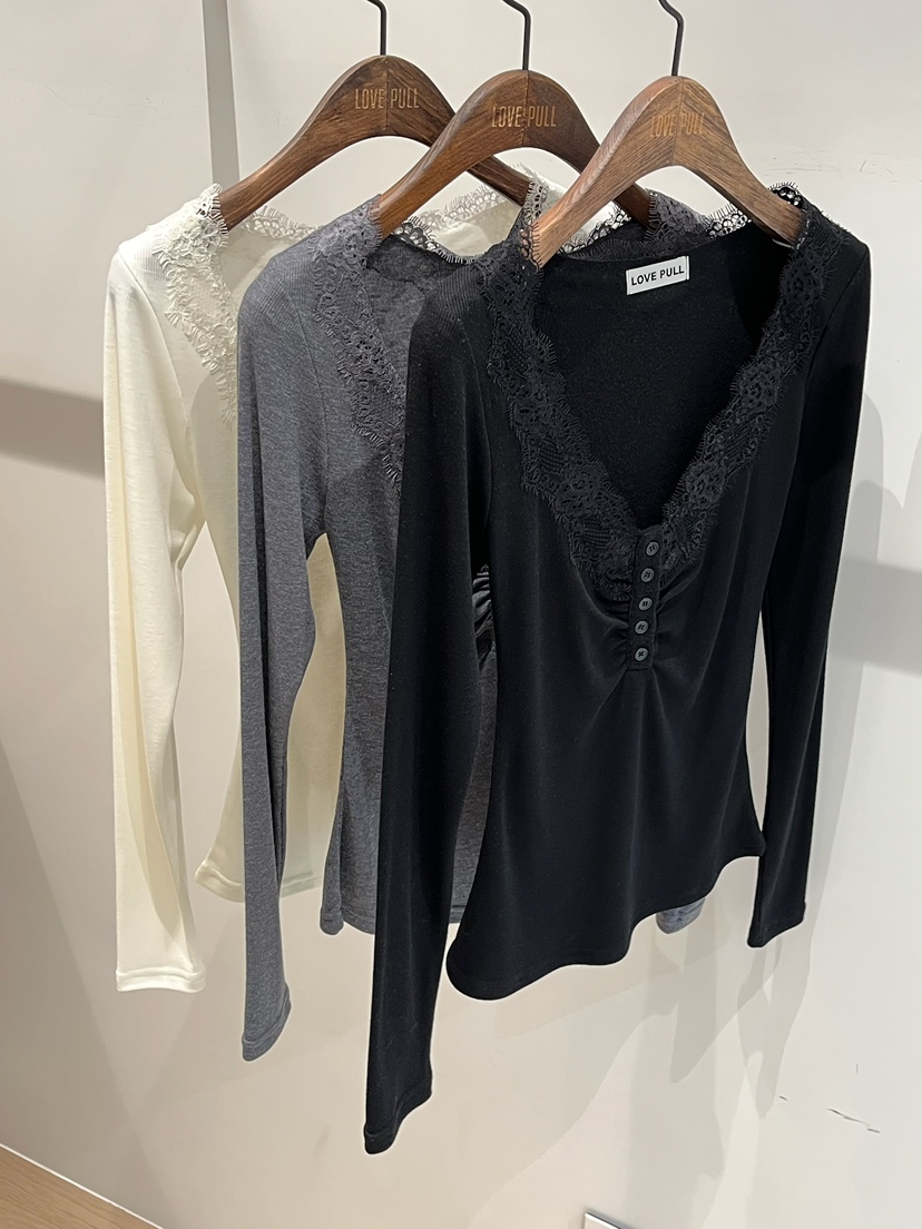 LOVE PULL東大門㊣實拍女士新品25秋冬推薦休閑人氣長袖T恤LOVE PULL長袖T恤