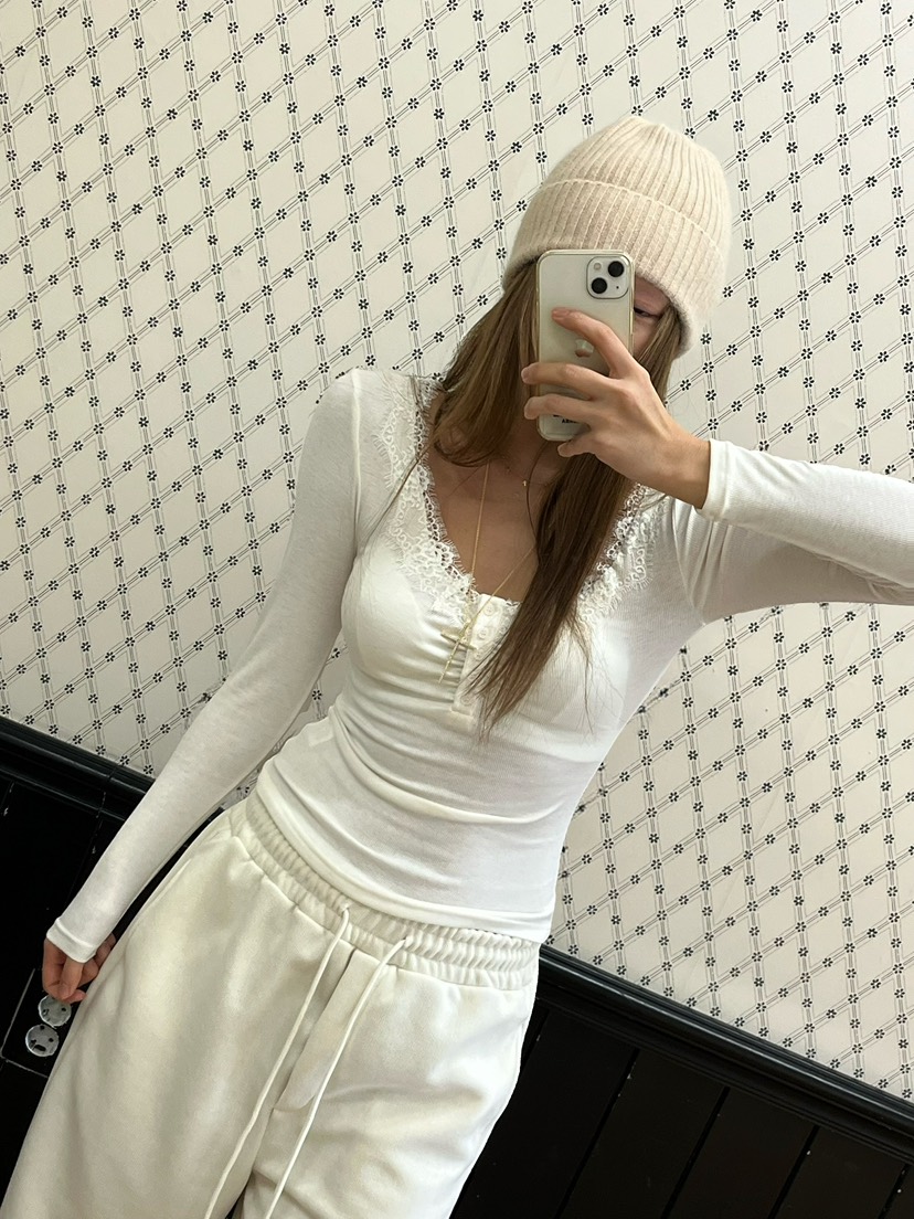 LOVE PULL東大門㊣實拍女士新品25秋冬推薦休閑人氣長袖T恤LOVE PULL長袖T恤