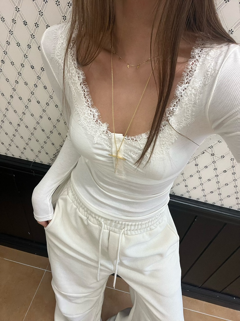 LOVE PULL東大門㊣實拍女士新品25秋冬推薦休閑人氣長袖T恤LOVE PULL長袖T恤